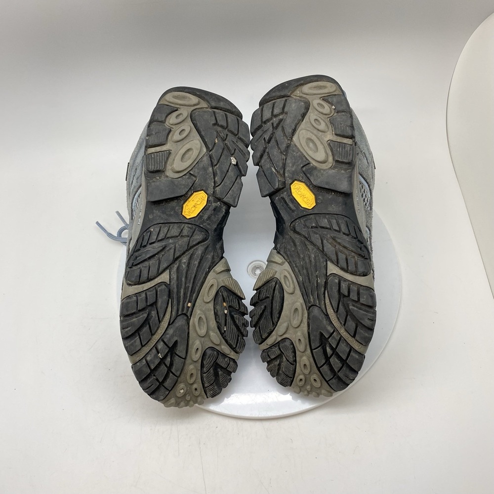 Merrell Women's Light Gray and Black Trail Hiking Boots - Picture 9 of 10